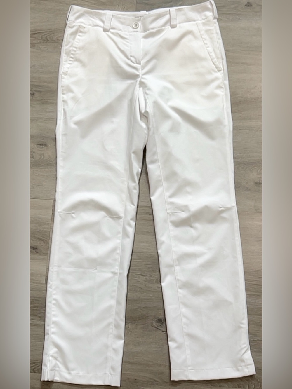Nike Golf Tour Performance Dri-FIT Women's White Flat Front Golf Pants Size 8